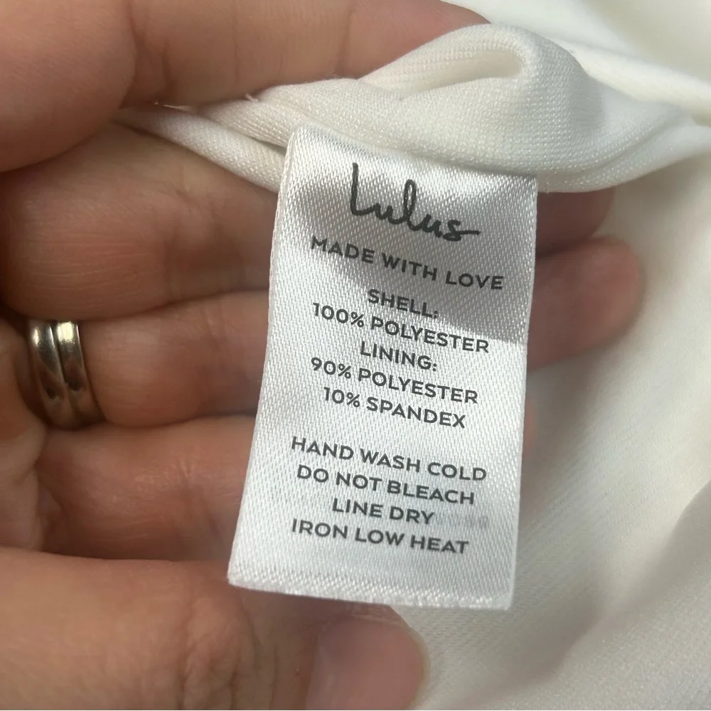 Lulu's Impressive‎ Elegance White Crochet Lace Strapless Midi Dress - Picture 4 of 10